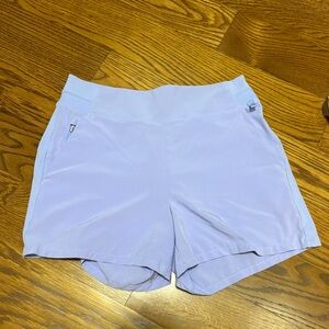 Athleta Brooklyn athletic shorts in periwinkle